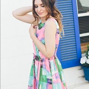 B o d e n  brushstrokes vintage style dress